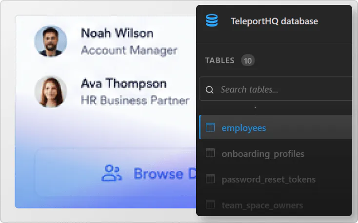Custom intranet platform employee directory functionality image